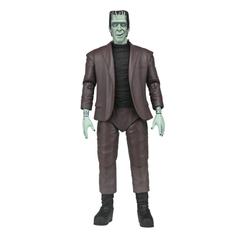 Carisma televisivo en estado puro: la Figura Ultimate Herman Munster recrea al entrañable patriarca de The Munsters con esculpido expresivo y pintura nítida en 18 cm de altura, perfecta para presidir la vitrina sin ocupar más de lo necesario.