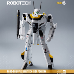 Añade a tu colección la impresionante figura de acción ROBO-DOU Robotech VF-1S Veritech (Roy Fokker), una pieza de alta fidelidad que captura la apariencia original de la serie de anime con un nivel de detalle extraordinario.