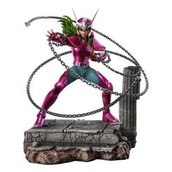 Descubre la poderosa presencia del universo de Saint Seiya con la impresionante estatua a escala 1/10 de Andromeda Shun, una representación oficialmente licenciada que captura la esencia del famoso caballero de bronce. 