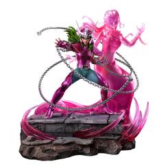 Prepárate para experimentar la épica saga de Saint Seiya con la impresionante estatua Deluxe Art Scale 1/10 de Andromeda Shun, una creación exclusiva de Iron Studios