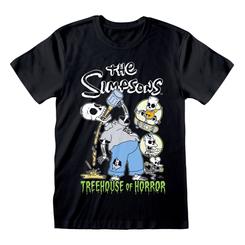 Descubre el lado más terrorífico de Springfield con la camiseta oficial de Los Simpson: Treehouse of Horror. Esta prenda rinde homenaje a los icónicos especiales de Halloween que han aterrorizado y divertido a generaciones de espectadores.