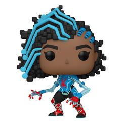 Figura de Spider-Byte realizada en vinilo perteneciente a la línea Pop! de Funko. La figura tiene una altura aproximada de 9 cm., y está basada en Spider-Man: Across the Spider-Versen.