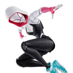 ¡Prepárate para unirte al universo de Spider-Man con la impresionante figura de acción S.H. Figuarts de Spider-Gwen! La película "Spider-Man: Across the Spider-Verse" de 2023 presenta versiones alternativas del héroe arácnido, y uno de ellos es la icónica