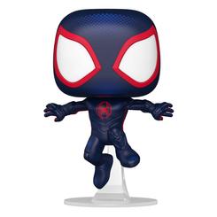 Figura de Super Sized Jumbo POP! Vinyl Spider-Man realizada en vinilo perteneciente a la línea Pop! de Funko. La figura tiene una altura aproximada de 9 cm., y está basada en Spider-Man: Across the Spider-Versen.