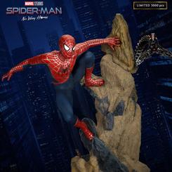Épica cinematográfica en estado puro: la Master Craft Statue “Friendly Neighborhood Spider-Man” de Spider-Man: No Way Home condensa en 36 cm el instante que unió a tres generaciones del héroe arácnido 