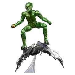 El Duende Verde irrumpe sobre su planeador con una presencia difícil de ignorar en esta figura Green Goblin Marvel Legends. Inspirada en Spider-Man: No Way Home, reproduce la apariencia cinematográfica del personaje 