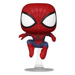 Figura The Amazing Spider-Man realizada en vinilo perteneciente a la línea Pop! de Funko. La figura tiene una altura aproximada de 9 cm., y está basada en Spider-Man: No Way Home.