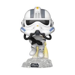 ¡Prepárate para la batalla con las Figuras POP! de Star Wars: Battlefront! Presentamos la edición especial del Imperial Rocket Trooper, una figura de vinilo de 9 cm que muestra al temible soldado imperial en un diseño exclusivo.