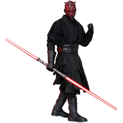 Explora la oscuridad del universo con la figura de Darth Maul en escala 1/6 de Star Wars Episodio I. Con una altura de aproximadamente 29 cm, esta figura articulada es una obra maestra 