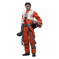Audacia, carisma y lealtad a la Resistencia se materializan en esta figura de Poe Dameron a escala 1/6, una pieza de colección de 30 cm que plasma con asombrosa fidelidad la presencia del piloto interpretado por Oscar Isaac
