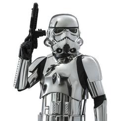 Star Wars Movie Masterpiece Figura de acción 1/6 Stormtrooper Chrome Versión 30 cm., figuras de acción guerra de las galaxias. Los Stormtroopers son tropas de asalto
