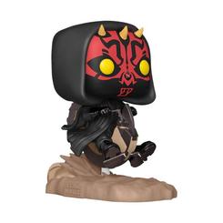 Imagina la emoción de tener a Darth Maul surcando las aguas en su Speeder, ¿y qué mejor manera de hacerlo que con la figura POP! Rides Deluxe de Darth Maul on Bloodfin? 