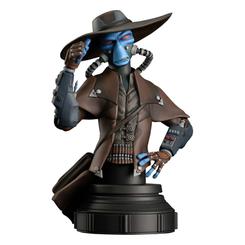 ¡Prepárate para el regreso del infame cazarrecompensas Cad Bane con el nuevo mini-busto de estilo animado de Gentle Giant Ltd.! Esta escultura impresionante presenta a Bane inclinando su sombrero de ala ancha mientras se prepara para su próxima caza.