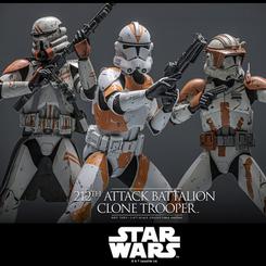 Impacto cinematográfico en estado puro: la 212th Attack Battalion Clone Trooper – Deluxe Version de Hot Toys llega en escala 1/6 (30 cm) con un nivel de realismo que hace honor a The Clone Wars

