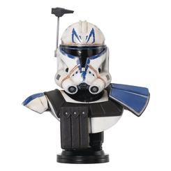 Añade a tu colección el impresionante busto de poliresina de Captain Rex de Star Wars: The Clone Wars. Este busto de la línea "Legends in 3D" mide aproximadamente 25 cm 