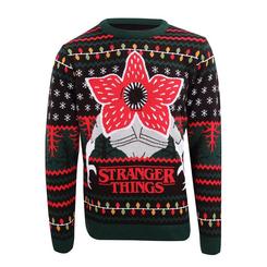 Precioso jersey de Navidad del Demogorgon basado en la popular serie de Stranger Things. Este simpático suéter está realizado en 100% acrílico. Pon un toque de magia a la temporada de Navidad