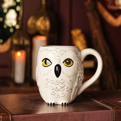 Magia cotidiana con diseño de colección en cada detalle: la taza 3D Hedwig de Harry Potter convierte a la leal lechuza de Harry en una pieza protagonista para tu cocina o tu escritorio
