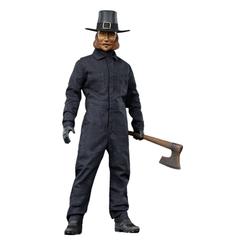 Sobrecogedora presencia asesina se alza con la figura Sixth Scale John Carver de Thanksgiving, que alcanza los 30 cm de altura y ofrece 28 puntos de articulación para reproducir cada movimiento mortal 