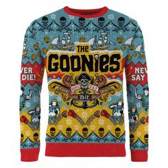 La aventura de Astoria se viste de fiesta con la sudadera navideña Los Goonies, una prenda que cambia los motivos tradicionales por piratas, tesoros y guiños cinematográficos.