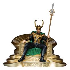 Déjate cautivar por la sofisticación y elegancia de la estatua de Loki Deluxe Art Scale 1/10, una obra maestra fabricada en polystone y pintada a mano con detalles impresionantes. Con un tamaño de 28 x 30 x 29 cm, 