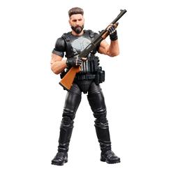 La figura The Punisher Marvel Legends Series impone antes de tocar la estantería. Su silueta oscura, el chaleco táctico y la calavera frontal convierten una pieza de 15 cm en un punto de atención inmediato dentro de cualquier colección.