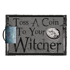 ¡Prepárate para adentrarte en el mundo de The Witcher con el felpudo más épico! El felpudo The Witcher Toss a Coin de alta calidad te invita a cruzar el umbral de la aventura. Con licencia oficial y unas dimensiones de 40 x 60 cm
