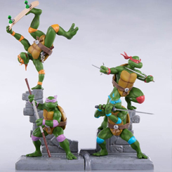 Prepárate para una aventura épica con el emocionante Pack de 4 Estatuas de Tortugas Ninja Sabretooth (Edición Clásica), una adición imprescindible para cualquier fan de las queridas tortugas y sus intrépidas hazañas.