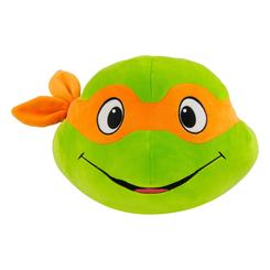 ¡Prepárate para abrazar la diversión con el peluche Mocchi-Mocchi Mega Michelangelo Head de las Tortugas Ninja! Este adorable peluche forma parte de la colección Mocchi-Mocchi, y trae consigo toda la energía y alegría de Michelangelo