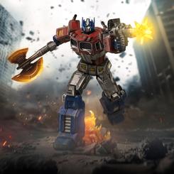 Presencia imponente y carácter de leyenda: la Transformers Demi Art Scale Statue 1/20 Optimus Prime captura al líder Autobot con una fidelidad que se aprecia a primera vista, modelada en resina 