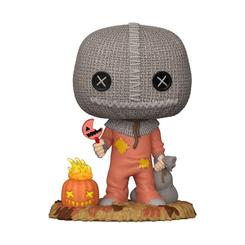 Una pieza de culto que eleva cualquier vitrina: la Figura POP Trick’r Treat Sam with Pumpkin llega en vinilo de alta calidad para rendir homenaje al Halloween más icónico, con su máscara de arpillera