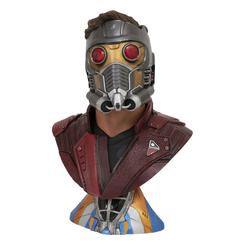 Si eres fan de los superhéroes de Marvel, no puedes perderte este espectacular busto de Star-Lord, el carismático líder de los Guardianes de la Galaxia. Se trata de una pieza de coleccionista de gran calidad y detalle, realizada en resina 