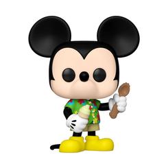 Figura de Aloha Mickey Mouse  realizada en vinilo perteneciente a la línea Pop! de Funko. La figura tiene una altura aproximada de 9 cm., y está realizada para el Walt Disney Word 50th Anniversary