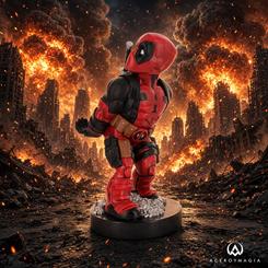 Cable Guy soporte sujeción figura Bringing Up The Rear Deadpool 3 Marvel de aproximadamente 21 cm. Compatible con mandos PlayStation 5, Xbox Series y teléfonos iPhone, sin incluir cable.