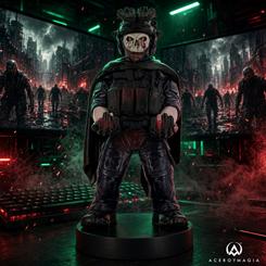 Soporte Cable Guy figura Zombie Ghost de Call of Duty de 21 cm para sujetar mandos y teléfonos, compatible con PS5 DualSense, Xbox Series S/X y iPhone, sin incluir cable.