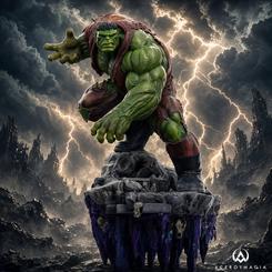 Figura Hulk Deluxe - Infinity Gauntlet Diorama a escala 1/10 en polystone con partes en resina, PVC y ABS. Presenta un acabado pintado a mano y una base detallada que evoca el universo Marvel.