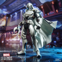 Figura Moon Knight Rivals Marvel Legends articulada de 15 cm con accesorios. Representa al personaje de Marvel con capa y armadura detallada, ideal para coleccionistas y fans del universo Marvel.