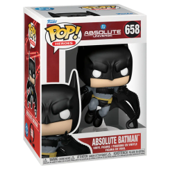 Figura POP DC Comics Absolute Universe Absolute Batman en vinilo con caja regalo, diseño estilizado y tamaño compacto ideal para coleccionistas y fans de DC Comics.