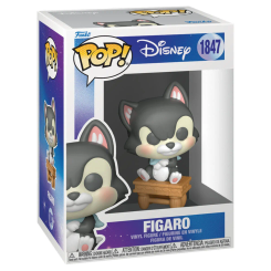 Figura POP Disney Pinocho Figaro en vinilo dentro de caja regalo oficial. Representa al gato Figaro con su diseño característico en formato coleccionable Funko POP.