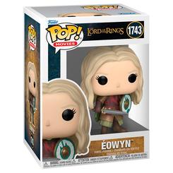 Figura POP El Señor de los Anillos Eowyn de vinilo con 9 cm de altura. Representa a Eowyn con espada y escudo, en caja regalo para coleccionistas y fans de la saga.