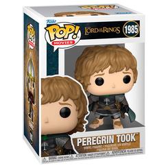 Figura POP de Peregrin Took de El Señor de los Anillos en vinilo, con capa, espada y detalles característicos. Presentada en caja regalo, forma parte de la línea POP! y es ideal para coleccionistas.