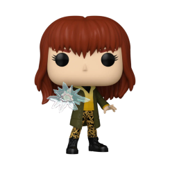 Figura POP Marvel Spider-Man Brand New Day Jean Grey en vinilo con caja regalo. Destaca por su efecto translúcido en la mano y su diseño estilizado característico de las figuras POP.