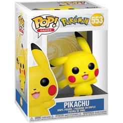 Figura POP Pokémon Pikachu de vinilo con 9 cm de altura. Presenta a Pikachu en su diseño clásico dentro de una caja para regalo, ideal para coleccionistas y fans de la franquicia.