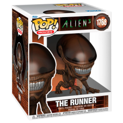 Figura POP Super Alien 3 The Runner de vinilo con 9 cm de altura. Representa al Alien en postura agazapada y se presenta en caja regalo para coleccionistas.