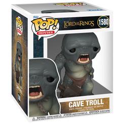 Figura POP Super Cave Troll de El Señor de los Anillos con diseño vinilo característico de Funko POP! que muestra al troll con mazo y cadena, ideal para coleccionistas y fans de la saga.