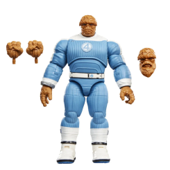 Figura articulada de The Thing de Avengers Doomsday Marvel Legends Series de 15 cm con tres accesorios, incluyendo dos manos y una cabeza alternativa con barba para personalizar su apariencia.