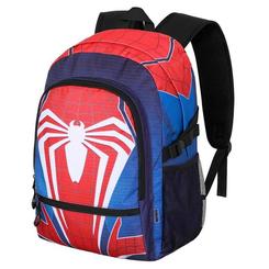 Mochila Spiderman Marvel de 44x31x18 cm con diseño inspirado en el traje clásico del superhéroe. Incluye varios compartimentos y correas acolchadas para un transporte cómodo y funcional.