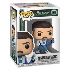 Figura POP Marvel Studios Avengers Doomsday Mister Fantastic en vinilo con caja regalo. Representa al personaje con su traje azul y detalles característicos dentro de la colección Avengers Doomsday.