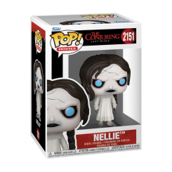 Figura POP The Conjuring Last Rites Nellie en vinilo con caja regalo. Representa al personaje Nellie con el estilo característico de Funko POP, ideal para coleccionistas y fans de la saga de terror.