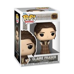 Figura POP Outlander Claire Fraser de vinilo con diseño estilizado y vestido de época. Presentada en caja regalo, es un producto oficial ideal para coleccionistas y fans de la serie Outlander.