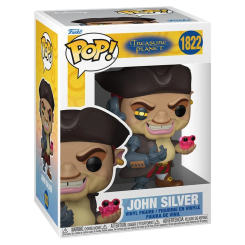 Figura POP de John Silver de El Planeta del Tesoro en vinilo, presentada en caja regalo oficial de Funko. Diseño característico de la línea POP con detalles del personaje y colores vivos.